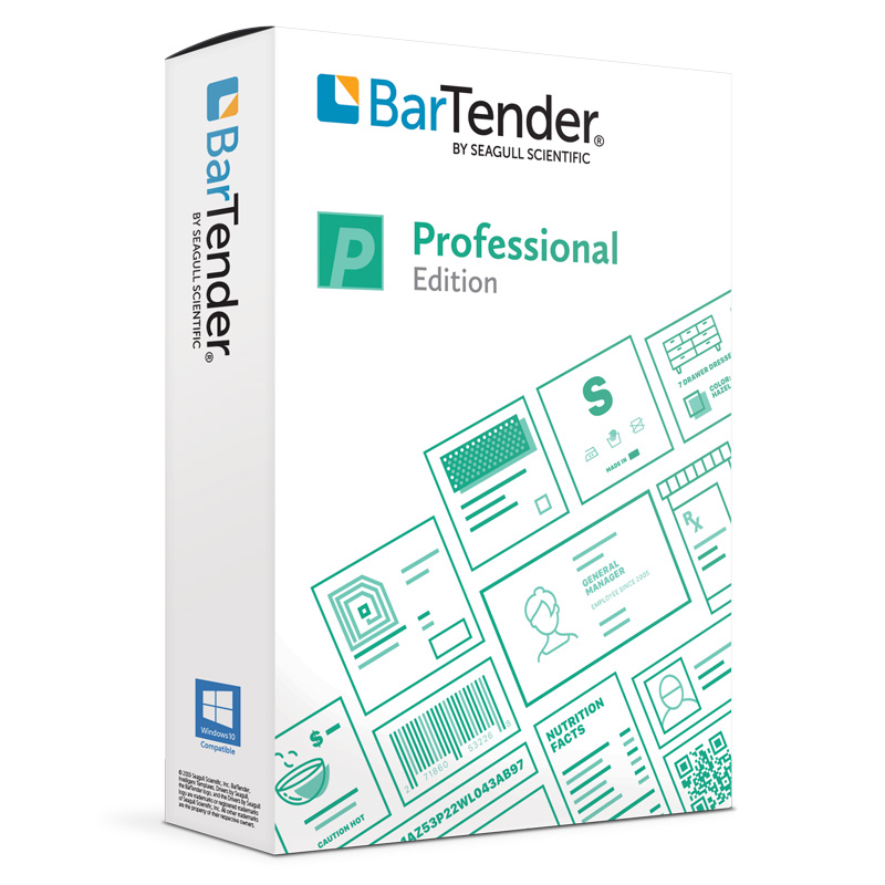 Verpakking van BarTender Professional labelsoftware