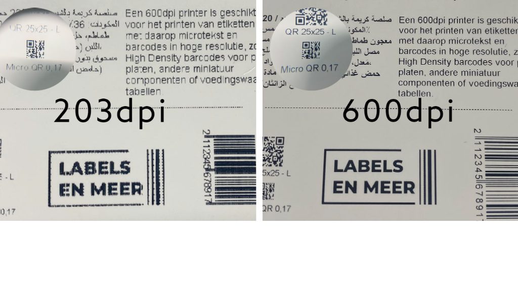 Verschillende DPI keuzes