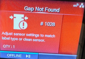 GAP NOT FOUND