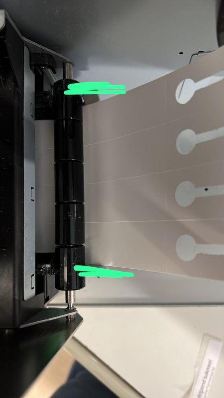 Sleufetiketten verwerken/printen op een EX4 printer