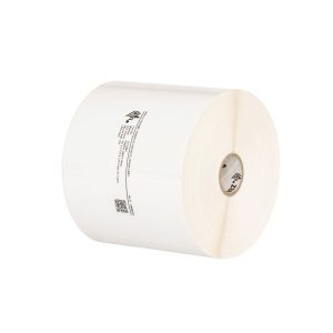 Zebra PolyE 3100T Gloss etiketrol met 25,4 mm kern voor desktop labelprinters